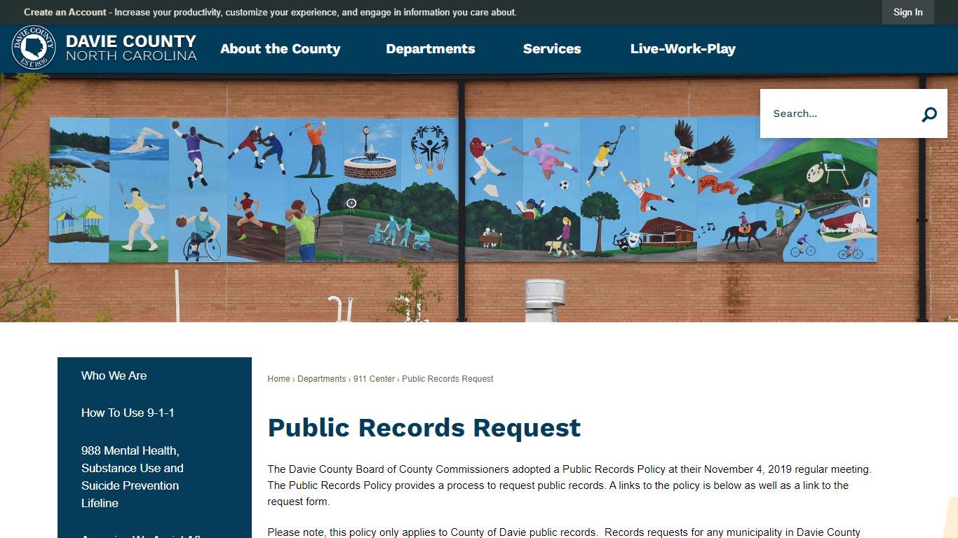 Public Records Request | Davie County, NC - Official Website